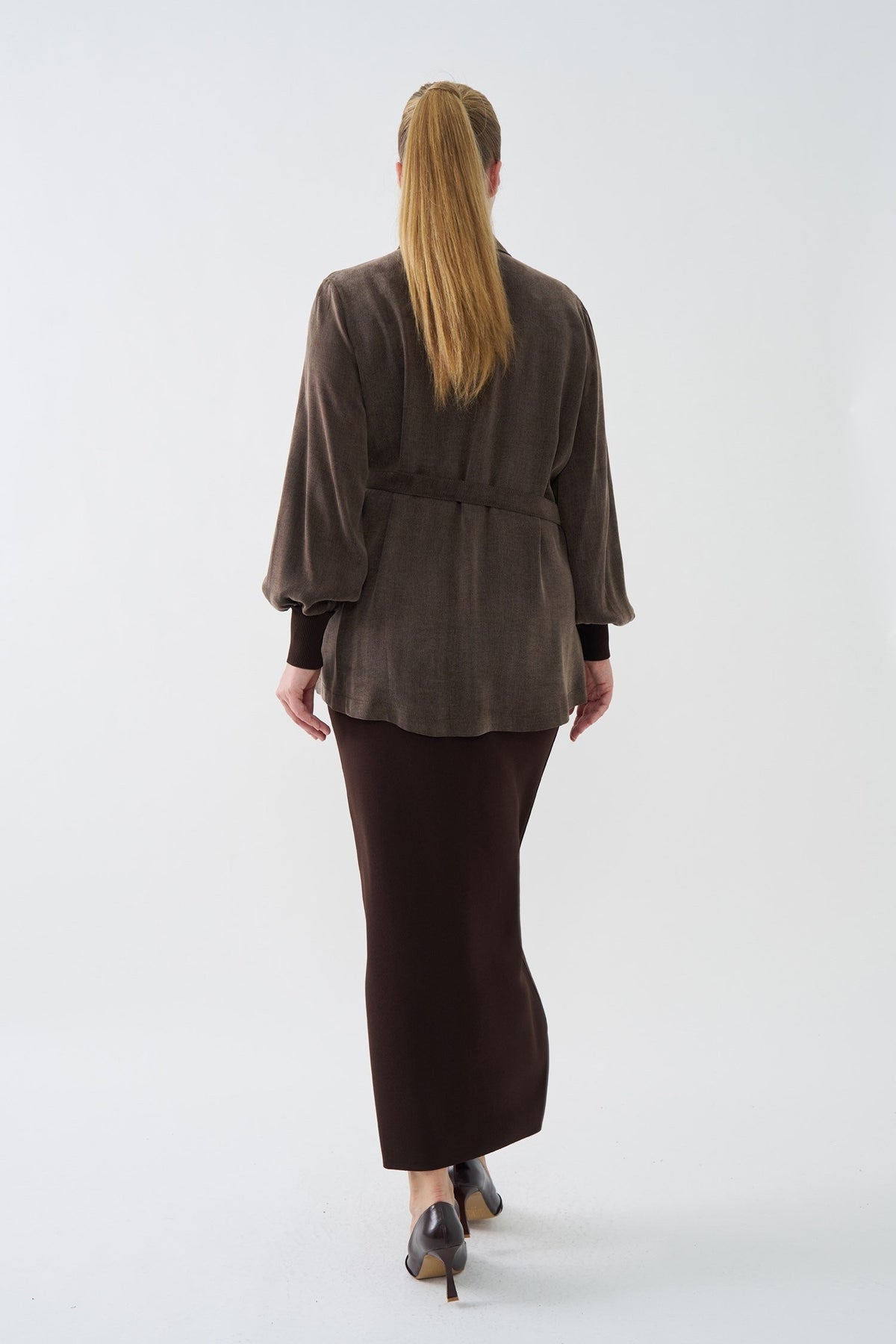 NİLİWİ GÖMLEK 27K-Nİ-3195 — KAHVE