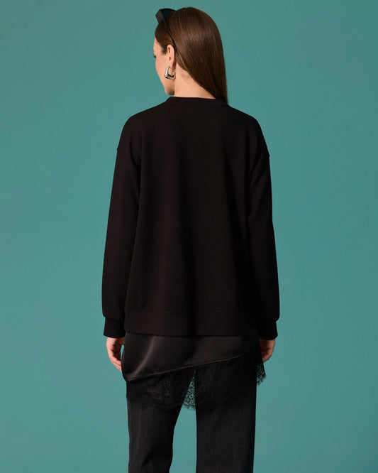 SEÇİL SWEATSHİRT 27K-SE-2622311010 — SİYAH