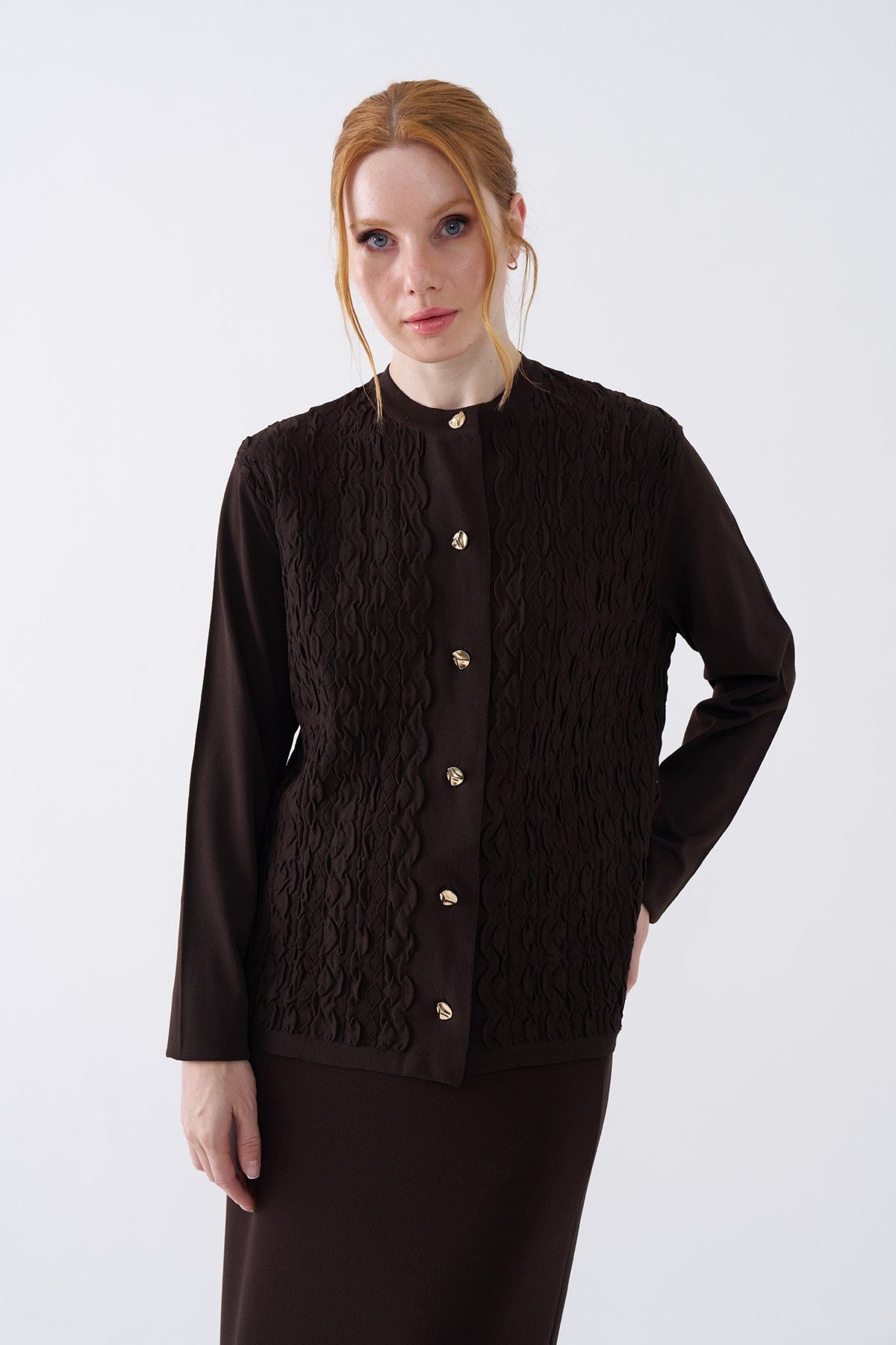 NİLİWİ HIRKA 27K-Nİ-3153 — KAHVE