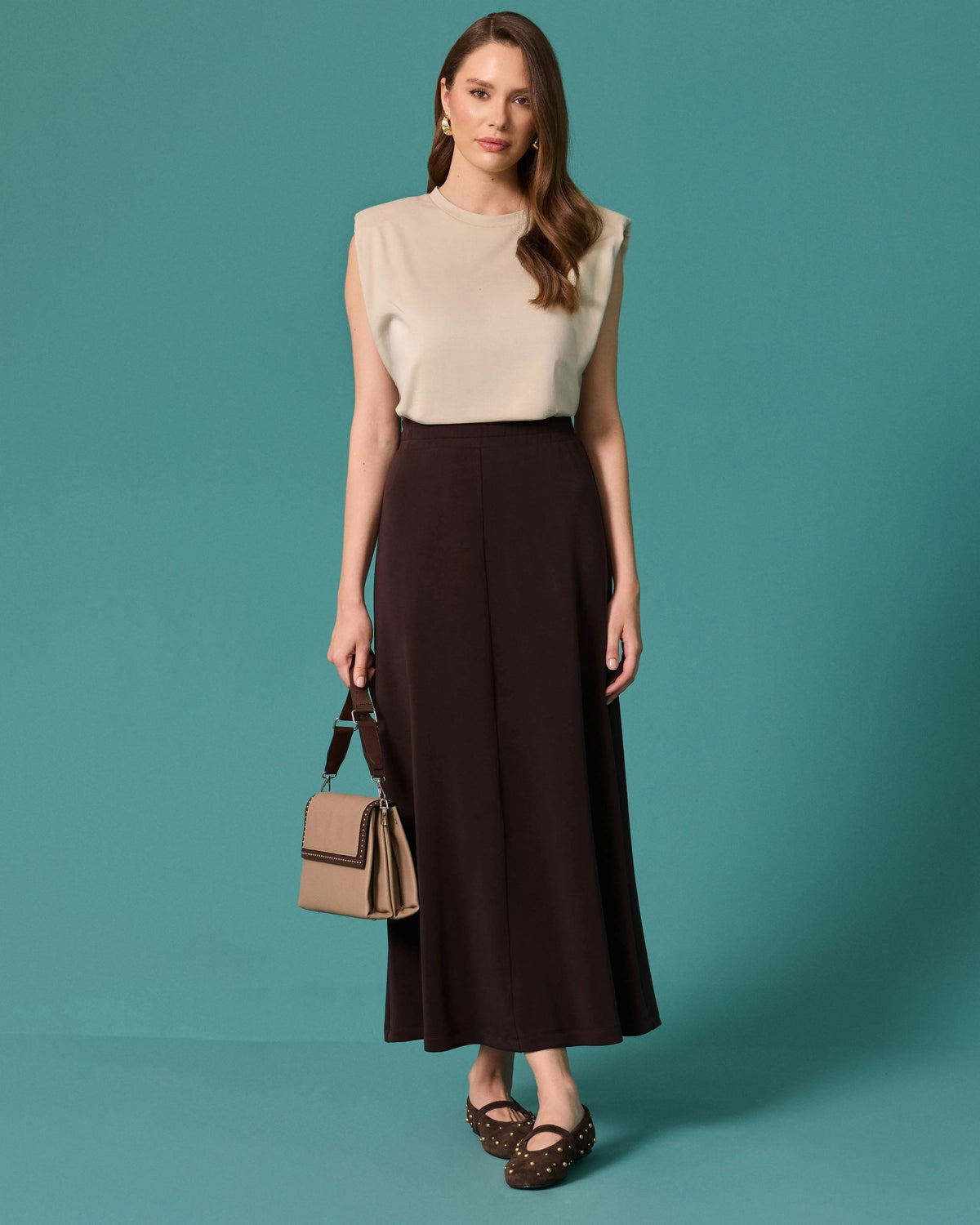 SEÇİL ETEK 27K-SE-2621611018 — KAHVE