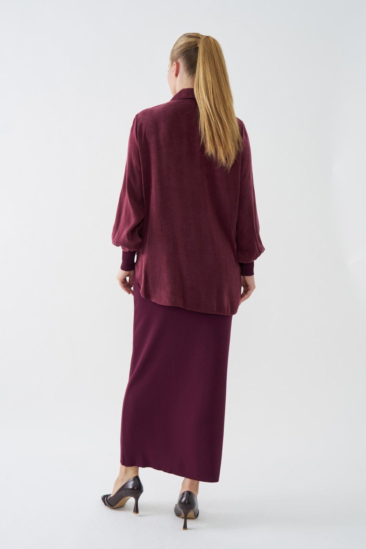 NİLİWİ GÖMLEK 27K-Nİ-3180 — BORDO