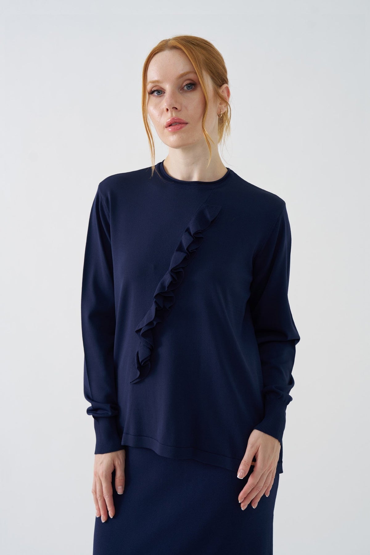 NİLİWİ BLUZ 27K-Nİ-3161 — LACİVERT