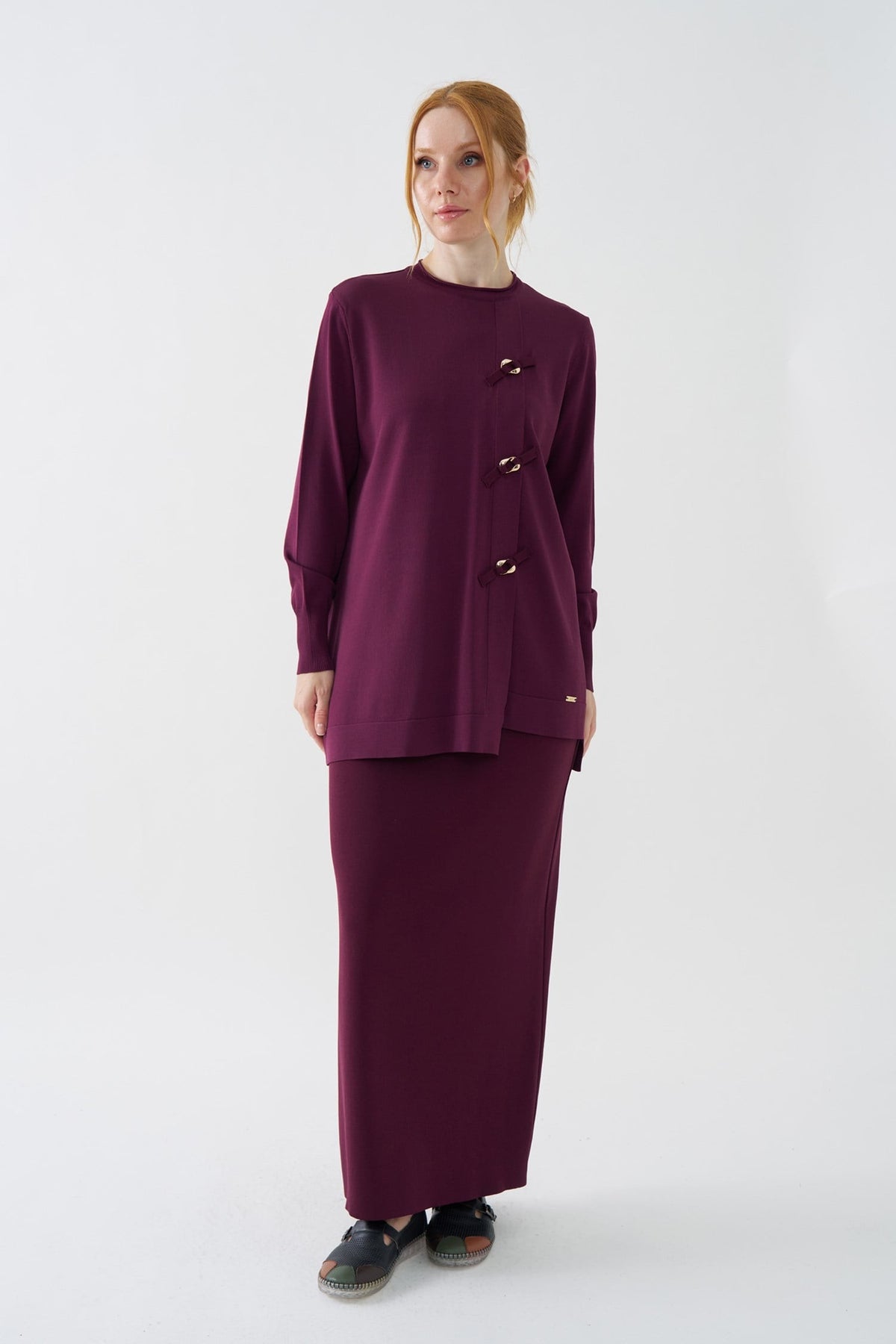 NİLİWİ TUNİK 27K-Nİ-3183 — BORDO