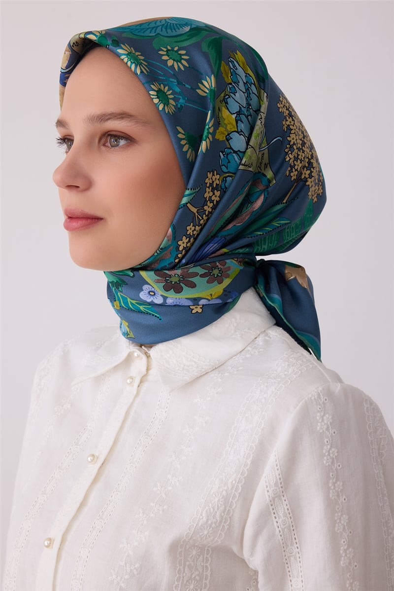 BELLİ EŞARP İPEK TİVİL 27K-BE-4415DT — 80