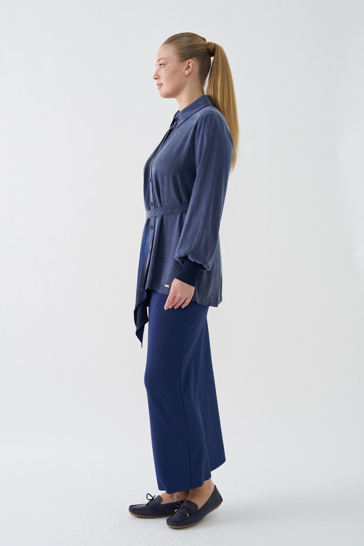 NİLİWİ GÖMLEK 27K-Nİ-3195 — LACİVERT