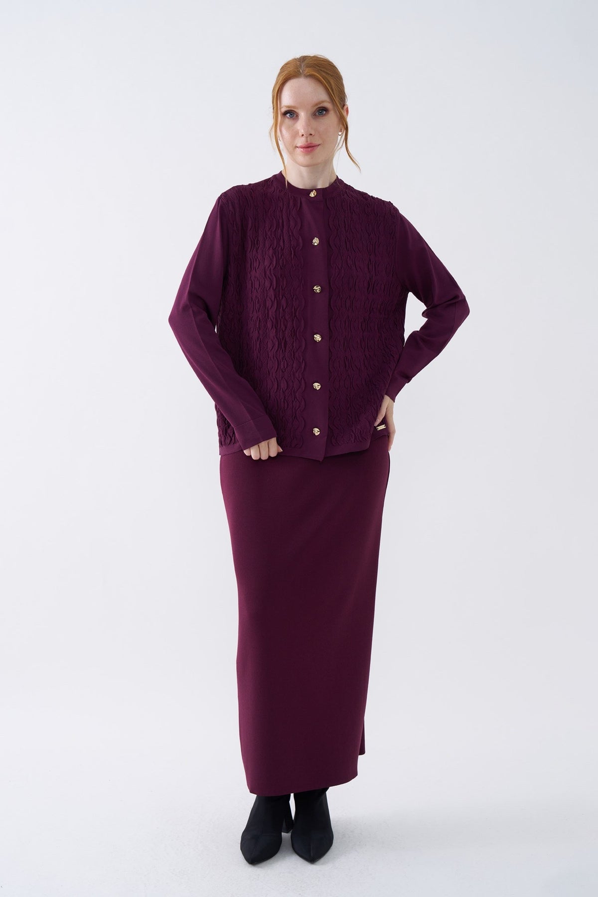 NİLİWİ HIRKA 27K-Nİ-3153 — BORDO