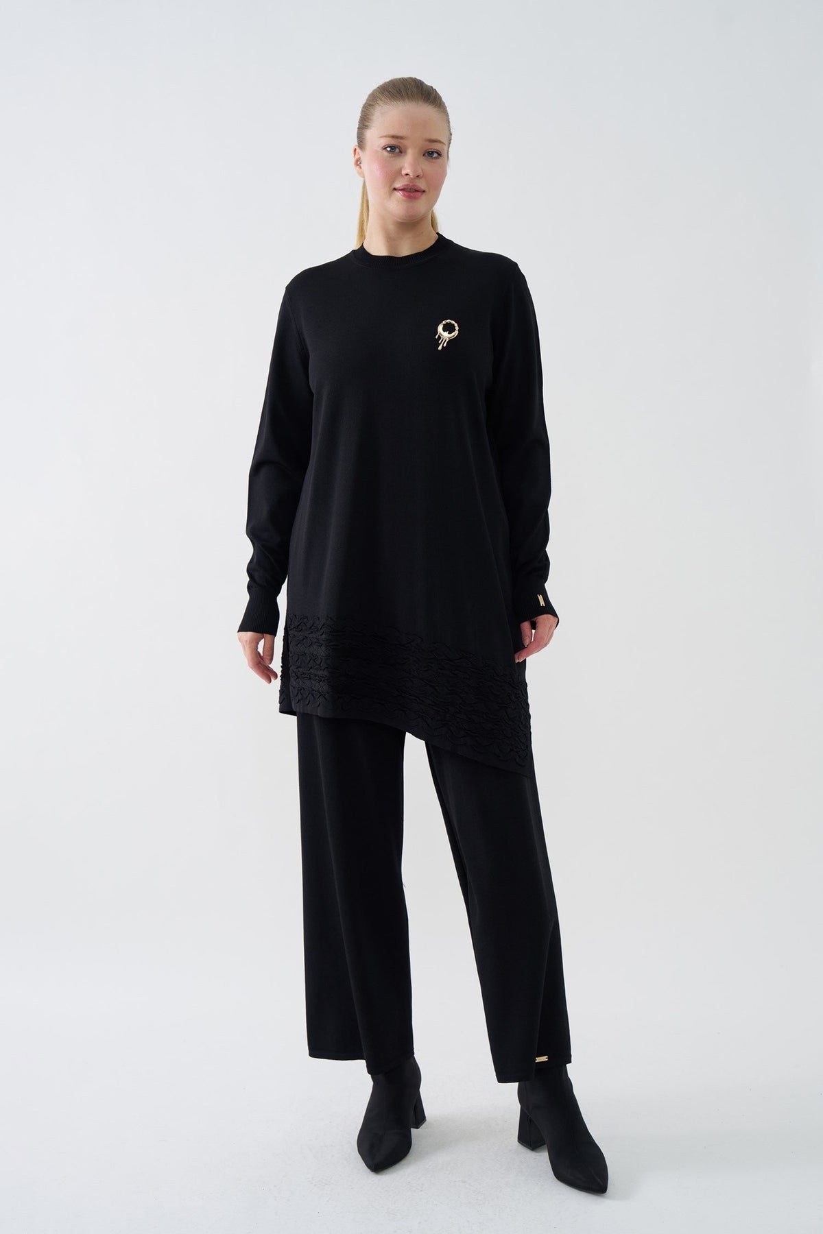 NİLİWİ TUNİK 27K-Nİ-3156 — SİYAH
