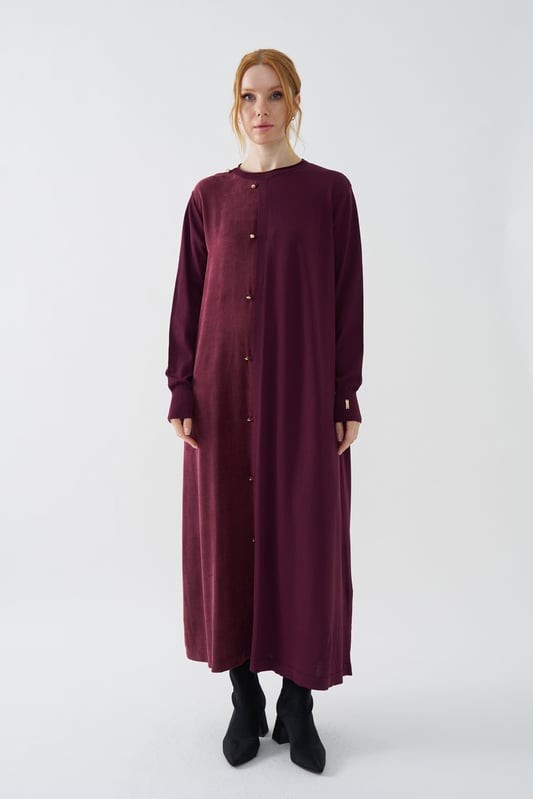 NİLİWİ ELBİSE 27K-Nİ-3162 — BORDO