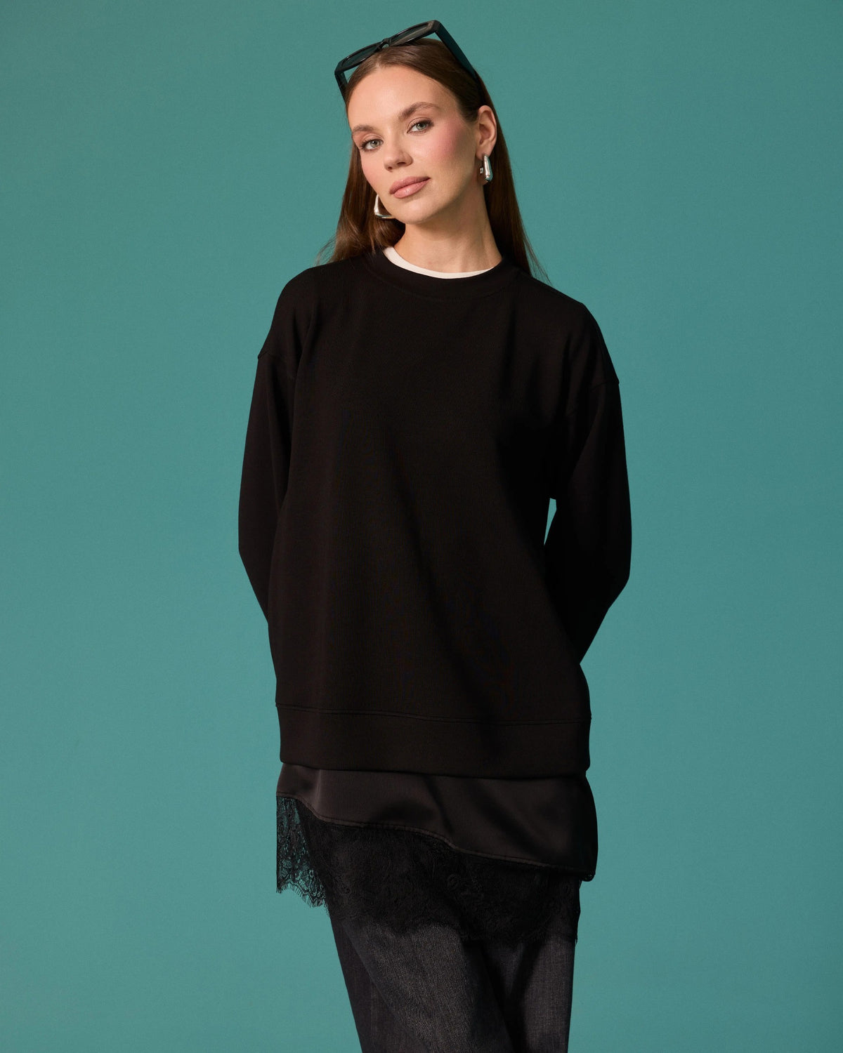 SEÇİL SWEATSHİRT 27K-SE-2622311010 — SİYAH