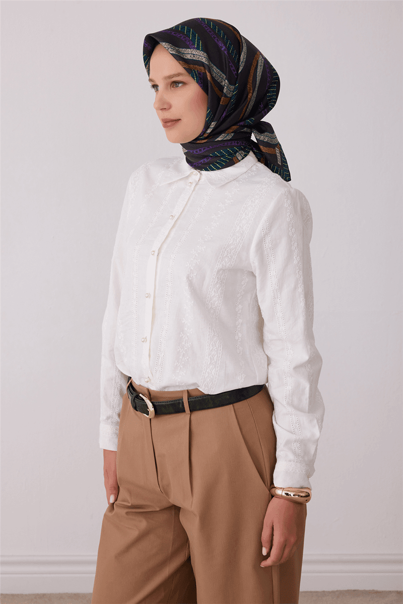 BELLİ EŞARP İPEK TİVİL 27K-BE-4424DT — 80