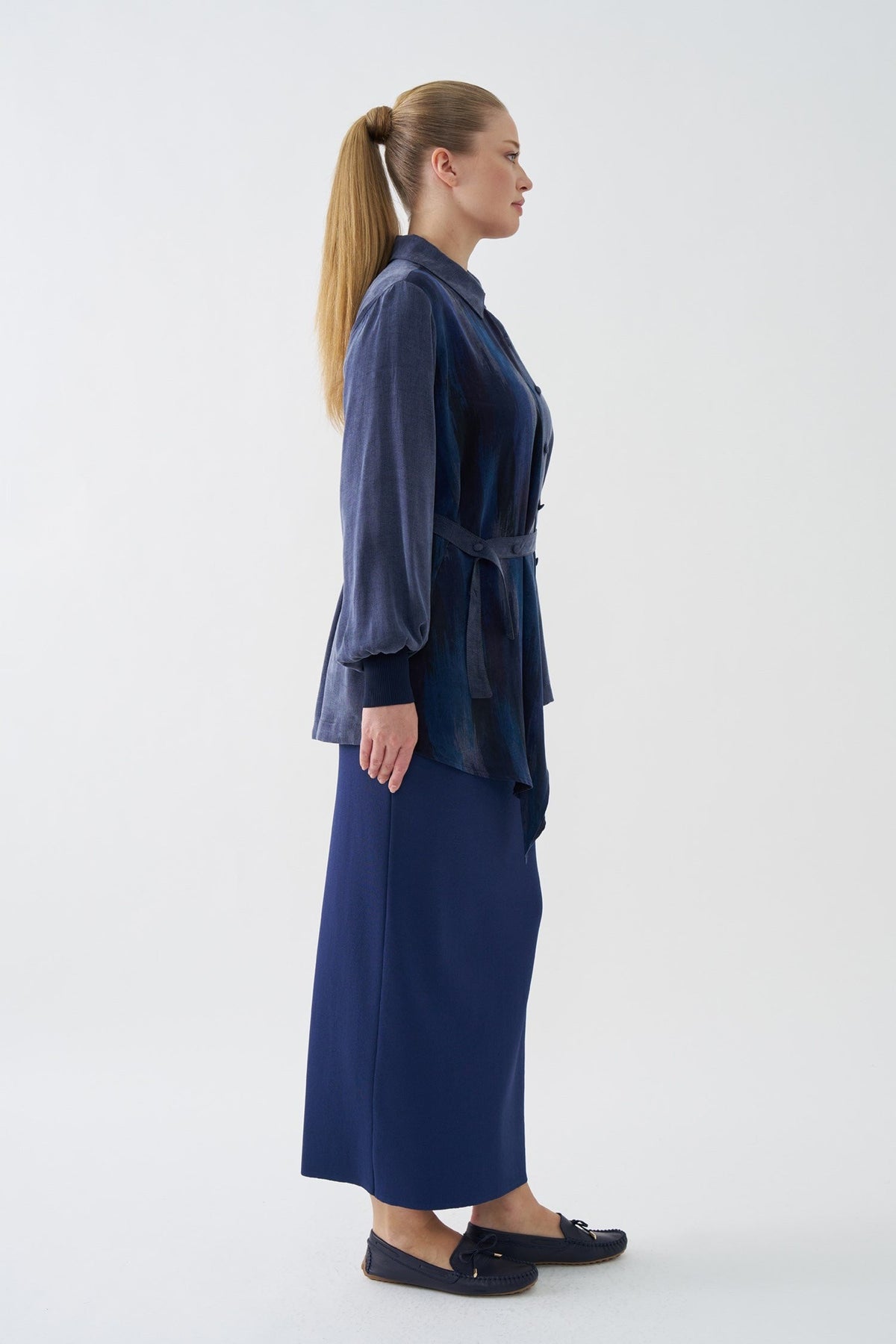 NİLİWİ GÖMLEK 27K-Nİ-3195 — LACİVERT