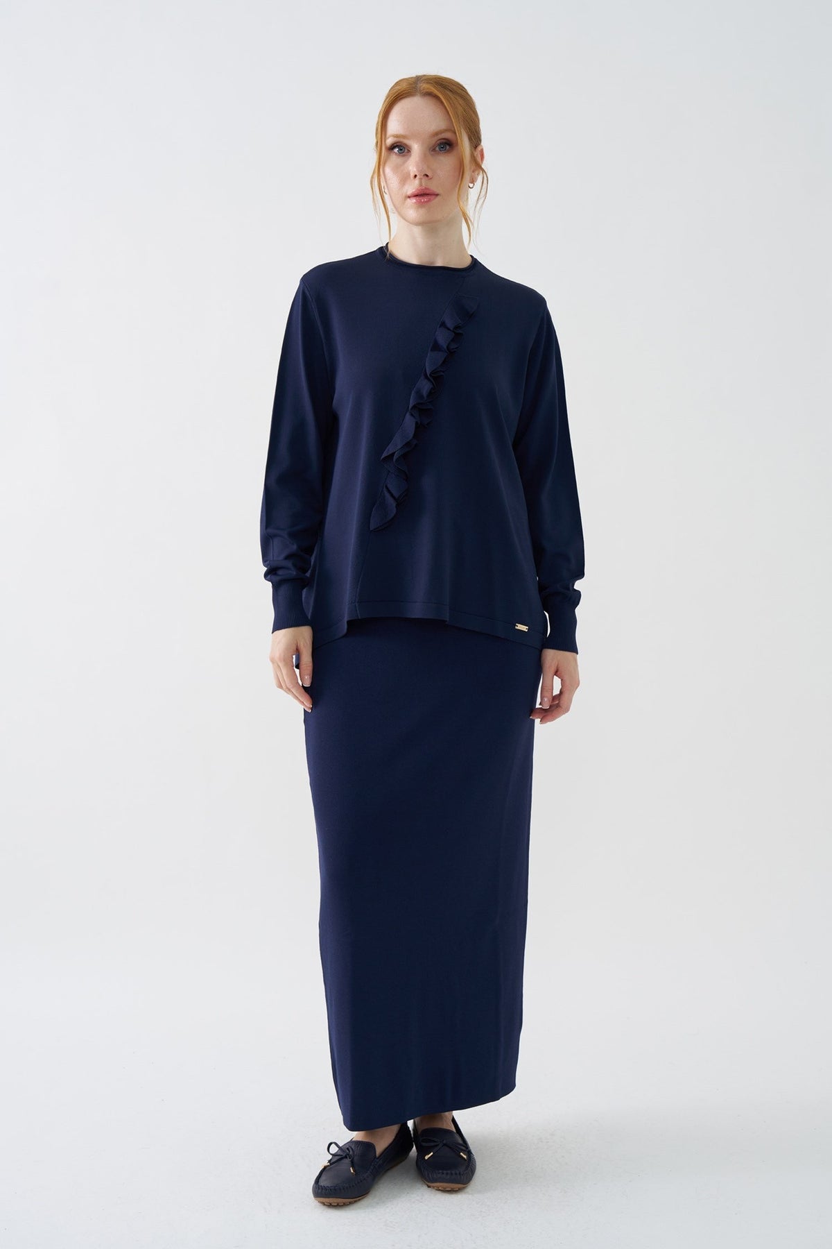 NİLİWİ BLUZ 27K-Nİ-3161 — LACİVERT