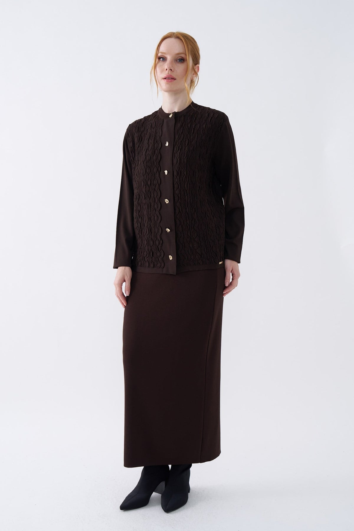 NİLİWİ HIRKA 27K-Nİ-3153 — KAHVE
