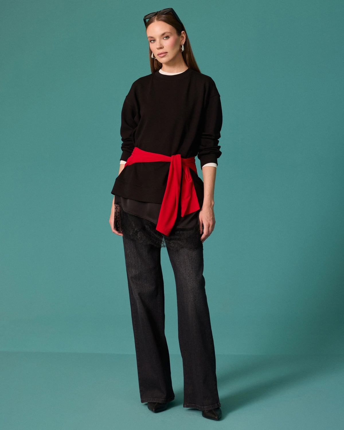 SEÇİL SWEATSHİRT 27K-SE-2622311010 — SİYAH