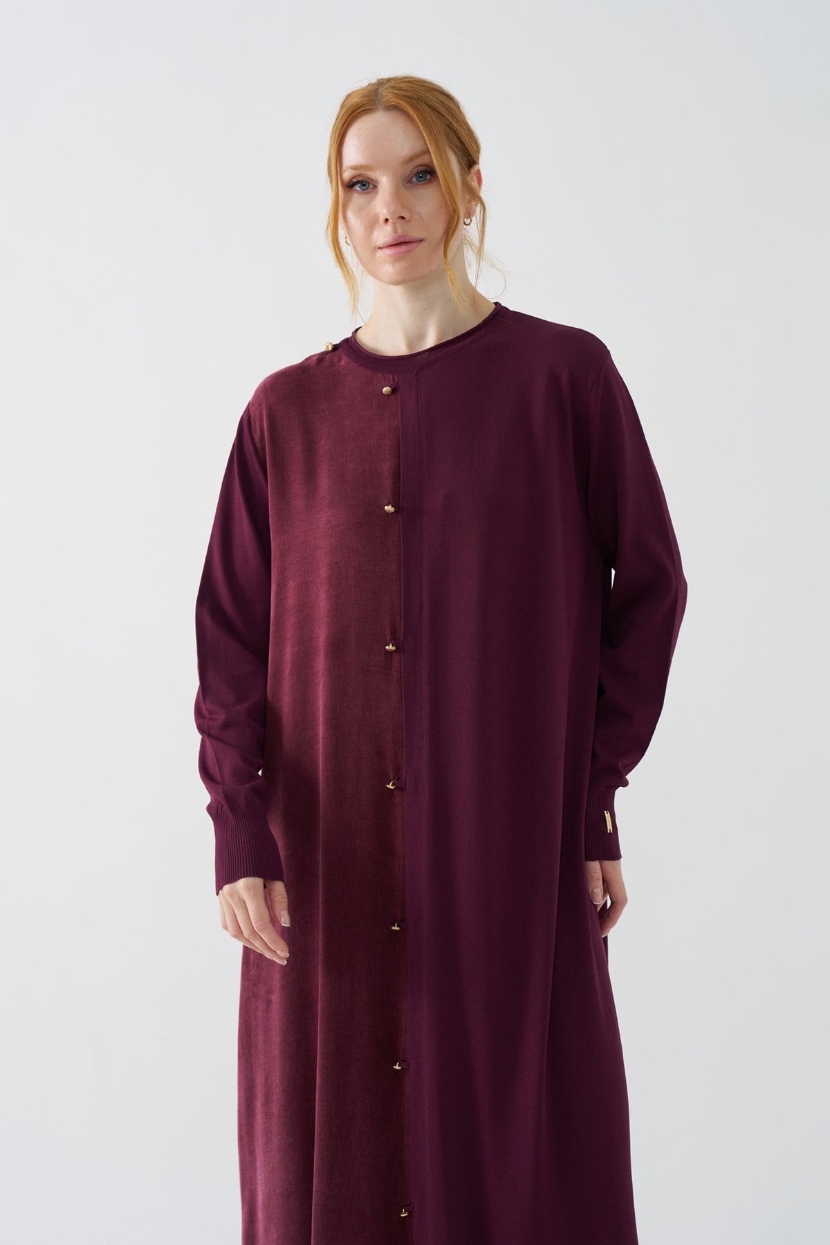 NİLİWİ ELBİSE 27K-Nİ-3162 — BORDO