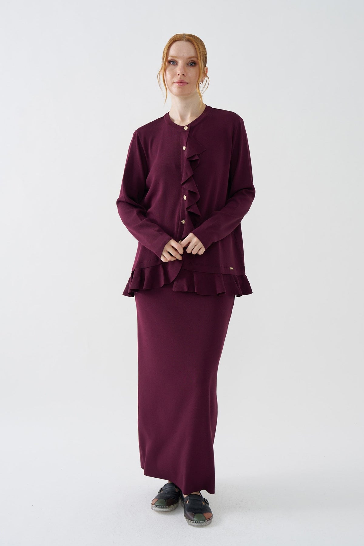 NİLİWİ HIRKA 27K-Nİ-3155 — BORDO