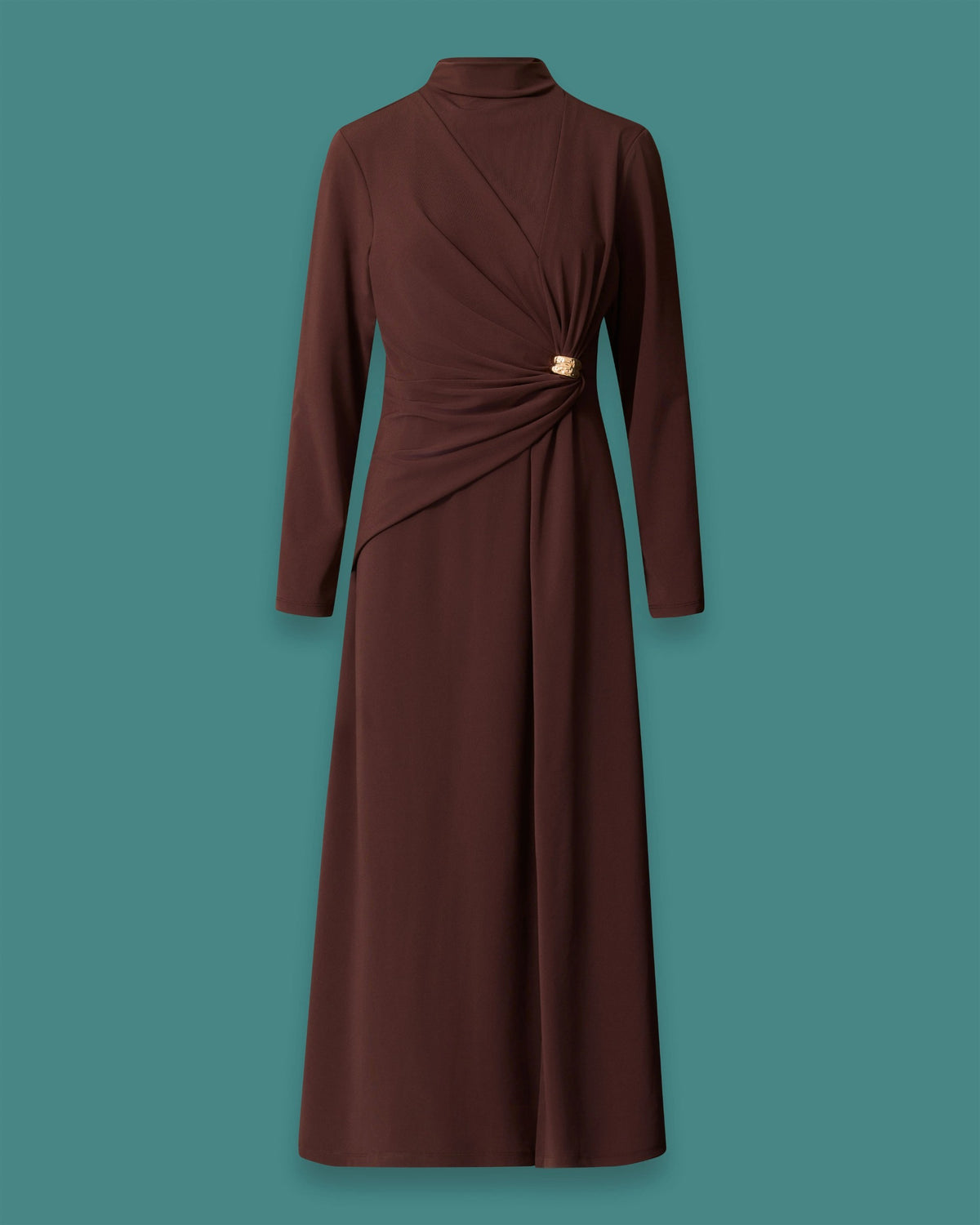 SEÇİL ELBİSE 27K-SE-2621311003 — KAHVE