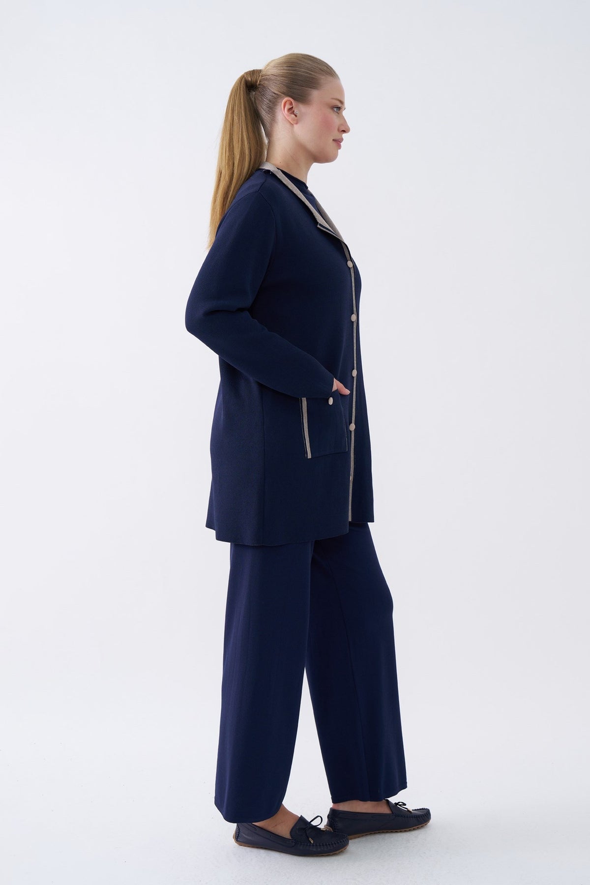 NİLİWİ HIRKA 27K-Nİ-3194 — LACİVERT-BEJ