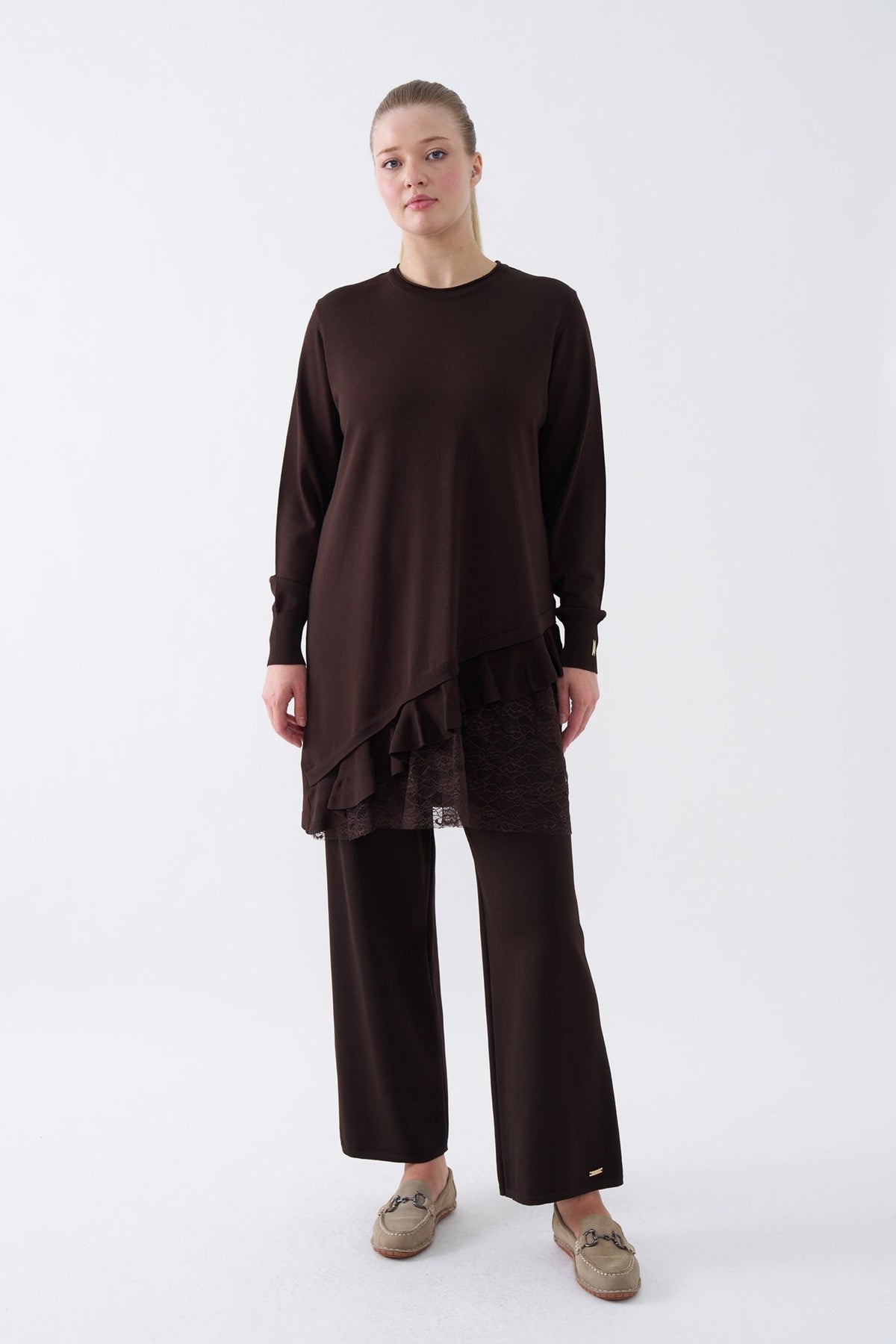 NİLİWİ TUNİK 27K-Nİ-3166 — KAHVE